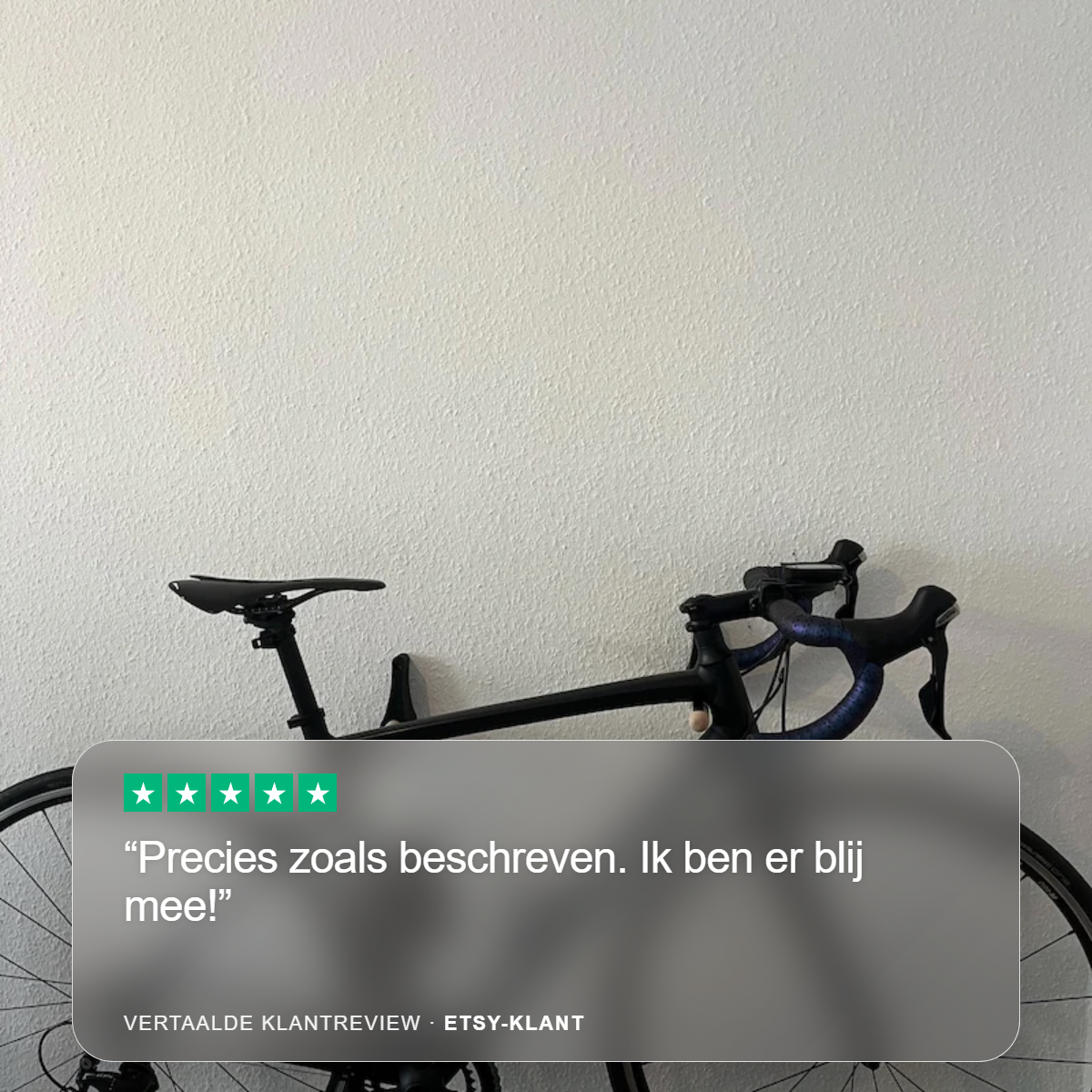 ZATTI Fietswandhouder | Houten steunen met carbonvezelversterkte houders